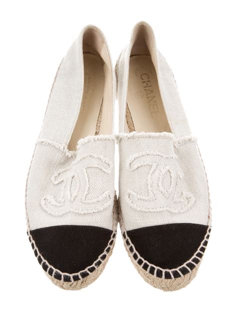 chanel espadrilles flat shoes